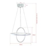 Opviq led luster saturn white body yellow light | ePonuda.com