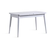 Hanah home milla - white white extendable dining Cene