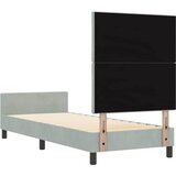  Krevet s opruga kutije Svjetlosiva 80 x 200 cm Baršun | shoptok.hr