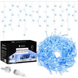 springos Zavesa s Kapljicama, 300 LED, 12m, Plava + Bijela Cijene