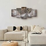  Slika - Sparkling Dandelions (5 Parts) Beige Wide 200x100 | shoptok.hr
