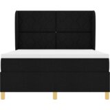  Postelja s vzmetnico Črna 140x200 cm Tkanina, (22051786) | Shoptok.si
