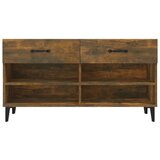 Ormarić za cipele dimljeni hrast 102x35x55 cm konstruirano drvo | shoptok.hr