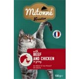 Normandise hrana za mačke u kesici mittone - komadići govedine i piletine u sosu 22x 100gr Cene