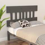  Uzglavlje za krevet sivo 138,5 x 3 x 81 cm od masivne borovine | shoptok.hr
