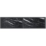  Konzolni stol boja crnog mramora 140x35x75,5 cm kaljeno staklo | Eponuda.ba