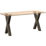  Noge jedilne mize v obliki črke X 2 kosa 50x(72-73) cm jeklo, (21828593) | Shoptok.si