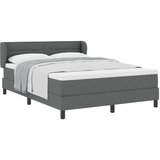vidaXL Box Spring Krevet s Madracem Tamno Siva 140x200 cm Tkanina Cijene