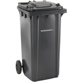 eurokraft pro Smetnjak iz umetne mase, DIN EN 840, prostornina 240 l, ŠxVxG 580 x 1100 x 740 mm, antraciten | Shoptok.si