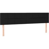  S oprugama i madracem crni 200x200 cm od tkanine | shoptok.hr