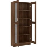  Vitrina boja smeđeg hrasta 82 5x30 5x185 5 cm konstruirano drvo | shoptok.hr