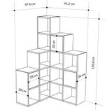 Hanah home polica za knjige paleo white | ePonuda.com