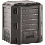 vidaXL Vrtni kompostnik črn 380 L | Shoptok.si