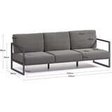 Kave Home Tamno siva vrtna sofa aluminijska Comova – | shoptok.hr