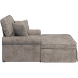 Ležaljka s suknjom s jastukom Pijesak 157 x 91 x 91 cm ARES | shoptok.hr
