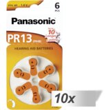 Panasonic 10x1 PR 13 Hearing Aid Batteries Zinc Air 6 pcs. - baterije za slušni aparat | shoptok.hr