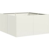 Maison Chic Cvetlični Lonec - Cvetlično korito Bela 80x80x40 cm Hladno valjano jeklo, (21789566) | Shoptok.si