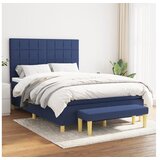 vidaXL Krevet s oprugama i madracem plavi 140x200 cm od tkanine Cijene