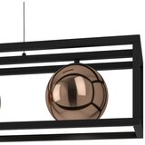 Eglo 390091 - visilica na sajli cordoba 3xE27/40W/230V bakarni/crni | Eponuda.com