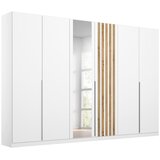 Modern Living Omara S Klasičnimi Vrati Lamella, Bela, Barva Hrasta | Shoptok.si