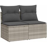  2-dijelni set vrtnih sofa s jastucima od poliratana i bagrem | shoptok.hr