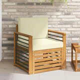  Set vanjskih sofa s jastukom Prirodna 71 x 63 x 73 cm - Prirodna boja i krem prikladno za stan | shoptok.hr