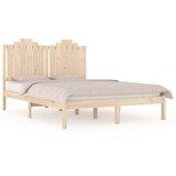 Maison Chic Posteljni Okvir - Dvoposteljna postelja iz trdne borovine 140x190 cm, (22081438) Cene