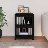Ormarić za knjige Crna 50x35x68 cm od masivne borovine | shoptok.hr