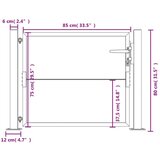  Vrata 105x80 cm corten jeklo | Shoptok.si