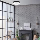  plafonska lampa jonas, 2xE27/60W/230V, prečnik 36 cm, crna | Eponuda.com