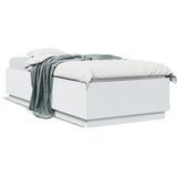  Okvir za krevet s LED svjetlima bijeli 90 x 200 cm drveni | Eponuda.com