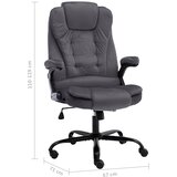  Uredska stolica tamnosiva baršunasta | shoptok.hr