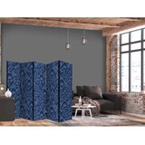  Paravan - Dense Vegetation - Botanical Patterns in Illustrative Style Blue 225x172 Akustični | shoptok.hr