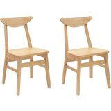  Trpezarijske stolice 2 pcs Prirodna 42 x 47.5 x 81 cm | shoptok.hr
