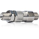 Rosfix GZ 1/4"–GZ 1/4" Vrtljiva Spojnica – Nerjavno Jeklo, 400 bar | Stožec 60°, Za Airless Brizgalno Napravo, (5000219690) | Shoptok.si