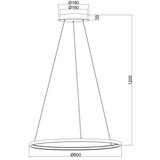 Globo 67192-29 - led luster na sajli ralph LED/29W/230V | Eponuda.com