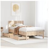 vidaXL Okvir kreveta bez madraca 90 x 190 cm od masivne borovine Cijene