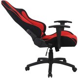 Novel GAMING STOL umetna masa, tekstil rdeča, črna | Shoptok.si