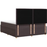  Boxspring krevet s madracem Tamno smeđa 180 x 200 cm Tkanina | shoptok.hr