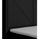 MID.YOU POSTELJA BOXSPRING 140 cm x 200 cm , les, kovina, umetna masa, tekstil črna | Shoptok.si