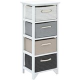 Furnova Omarica za shranjevanje s 4 predali les, (21955998) | Shoptok.si