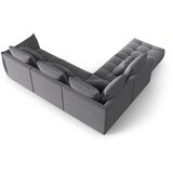 Micadoni Temno siva kotna sedežna garnitura iz tkanine bouclé (levi kot/v obliki črke L) Bloom – Home | Shoptok.si