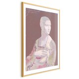  Plakat - Pastel Lady 60x90 Zlatni okvir s margom | shoptok.hr