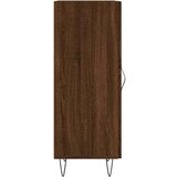 vidaXL Komoda rjavi hrast 34,5x34x90 cm inženirski les | Shoptok.si