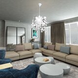 Viseći Blještavi Luster s Dizajnom Listića 21,5 x 30 cm Boja Srebra | shoptok.hr