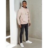 DStreet Bluza męska z kapturem jasnobeżowa | shoptok.hr