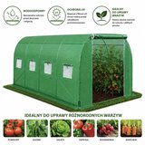  Vrtni staklenik – tunel od folije 4x2.5x2m 10m² UV-4 Premium - zeleni | shoptok.hr