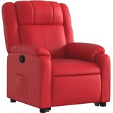  Naslonjač na podizanje od umjetne kože crveni | shoptok.hr
