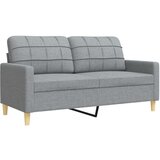  4-dijelni set sofa s tabureom jastucima svjetlosivi od tkanine | shoptok.hr