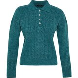 Trendyol Khaki Wide fit Soft Textured Knitwear Sweater | Shoptok.si